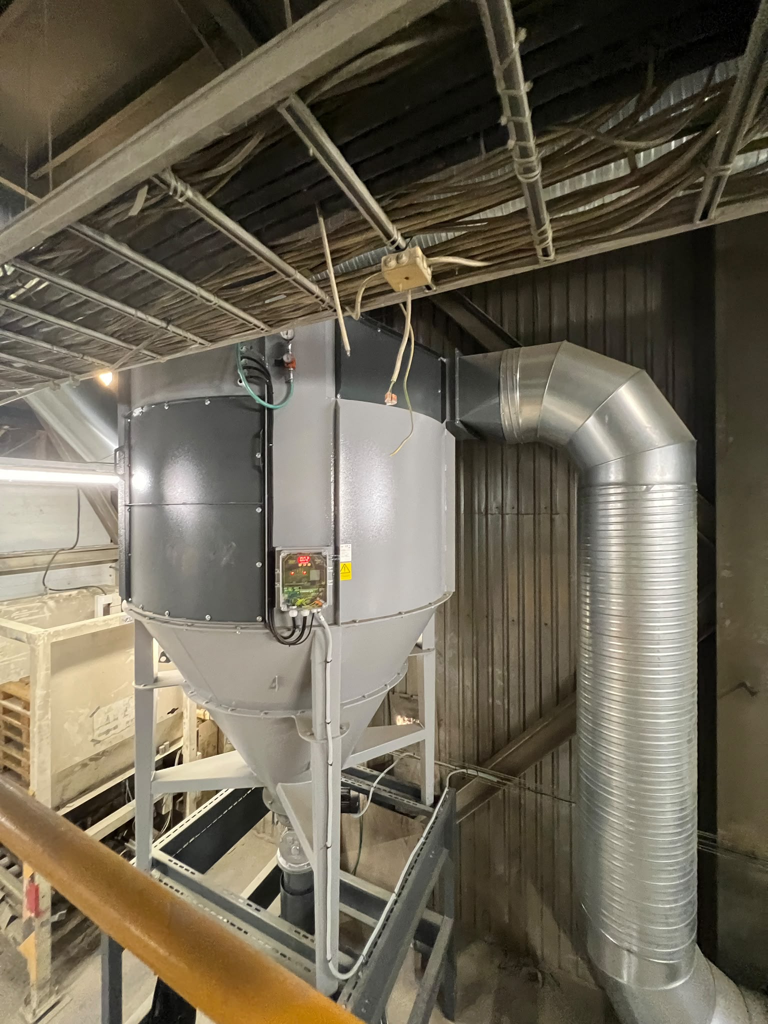 Cyclone and Ductwork Installation at a Building Materials Plant in Järva County