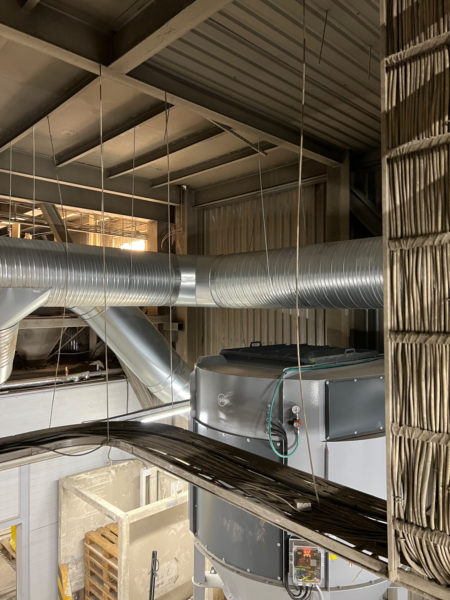 Cyclone and Ductwork Installation at a Building Materials Plant in Järva County