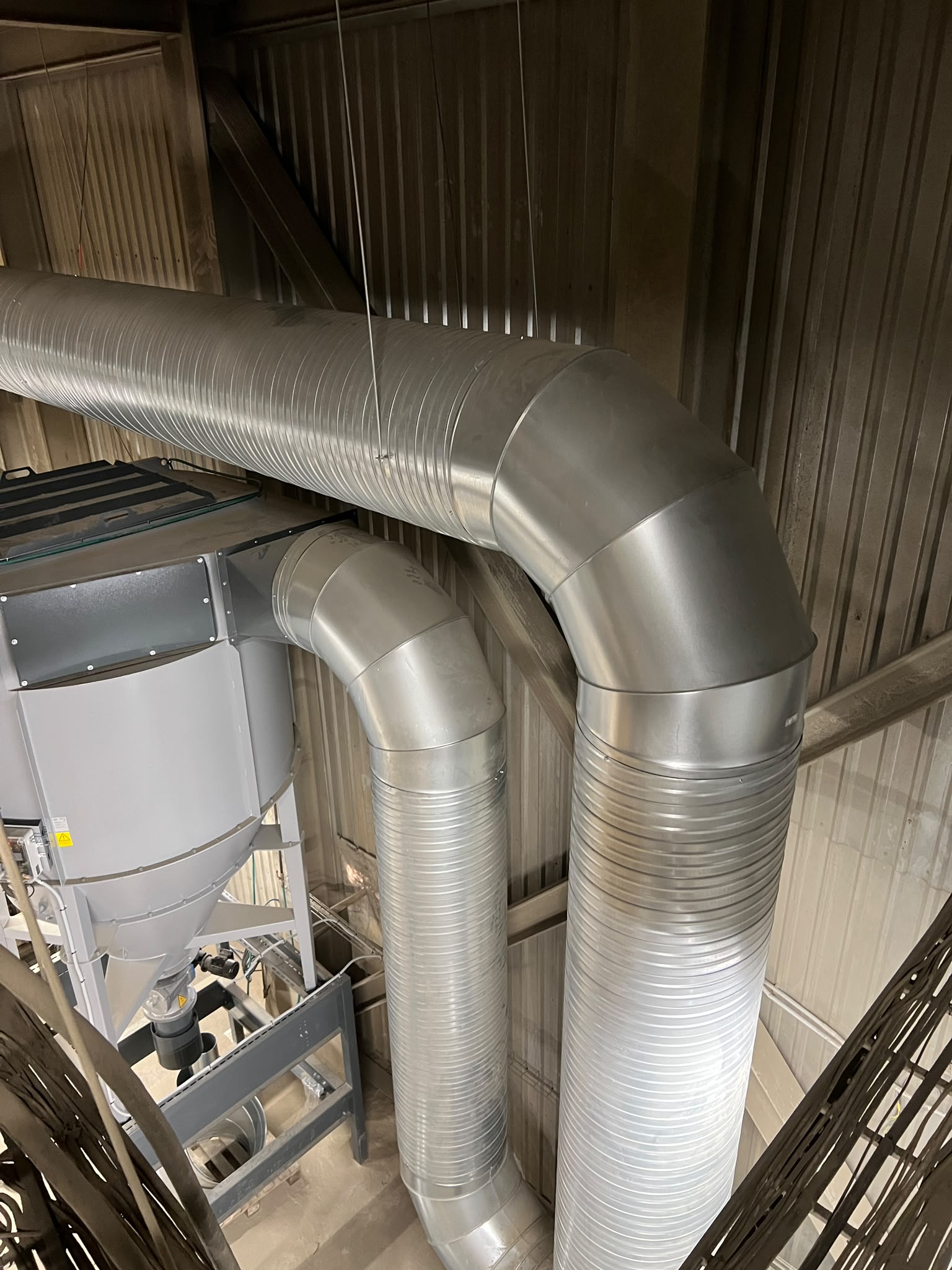 Cyclone and Ductwork Installation at a Building Materials Plant in Järva County
