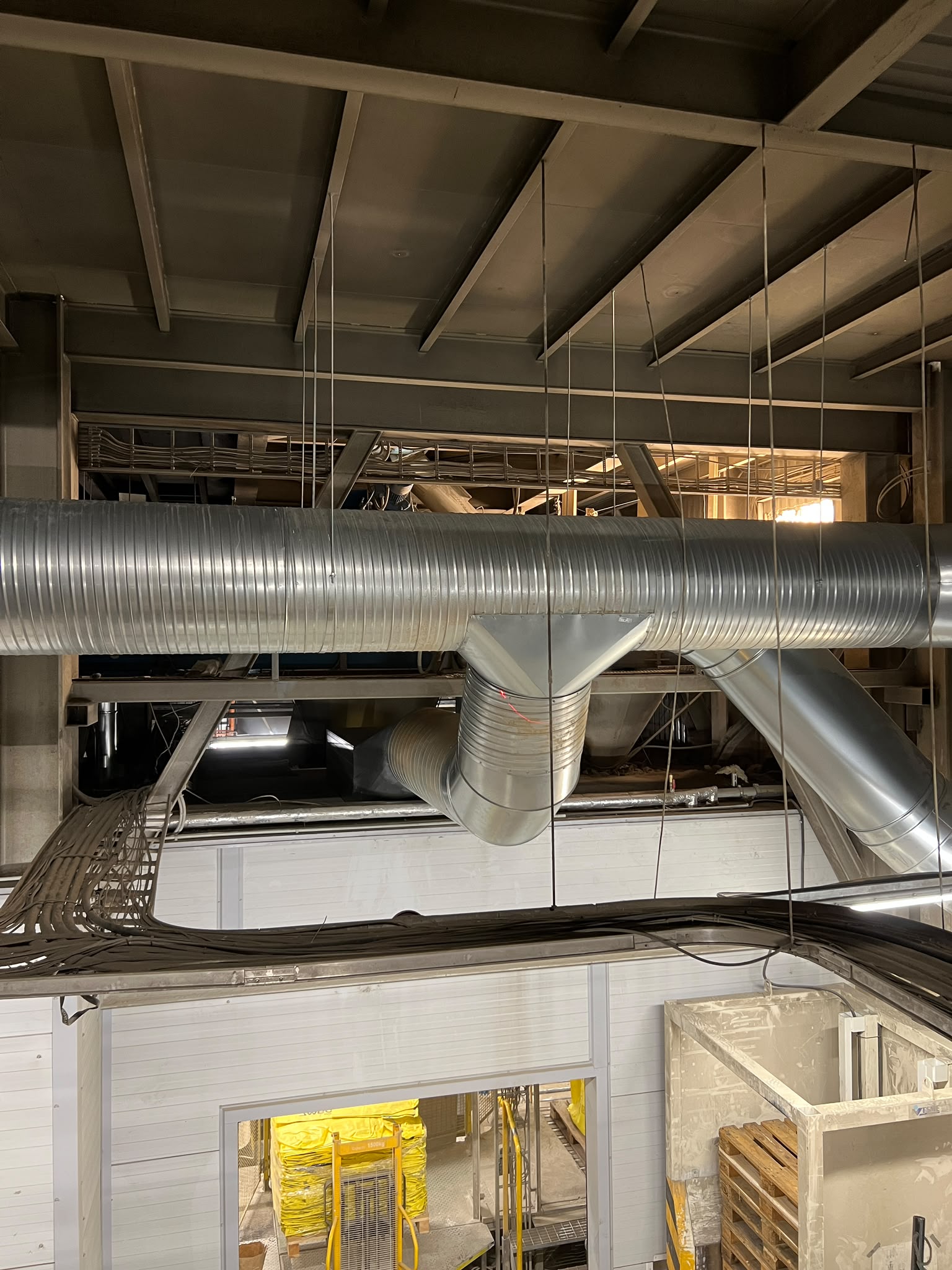 Cyclone and Ductwork Installation at a Building Materials Plant in Järva County