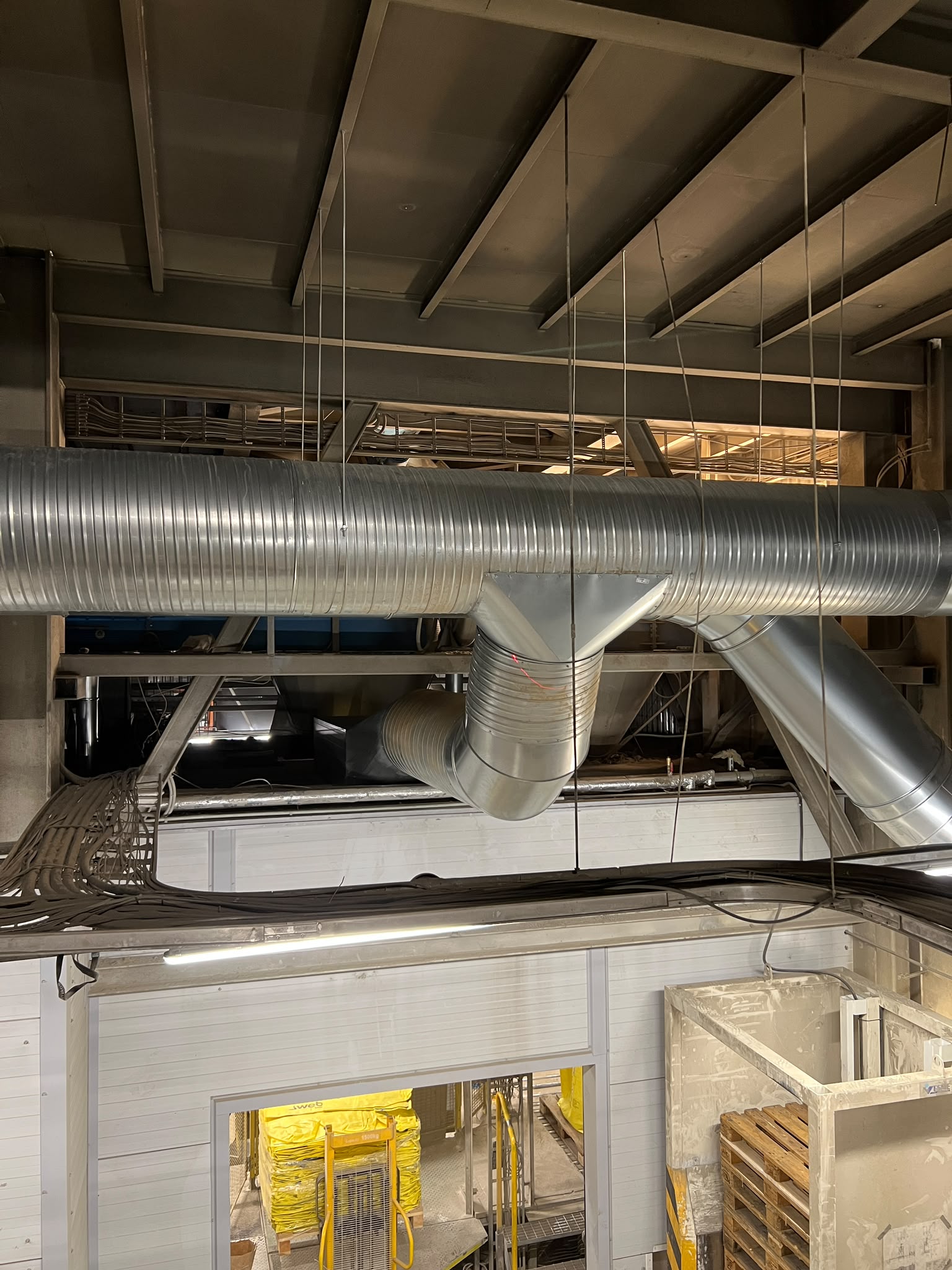 Cyclone and Ductwork Installation at a Building Materials Plant in Järva County