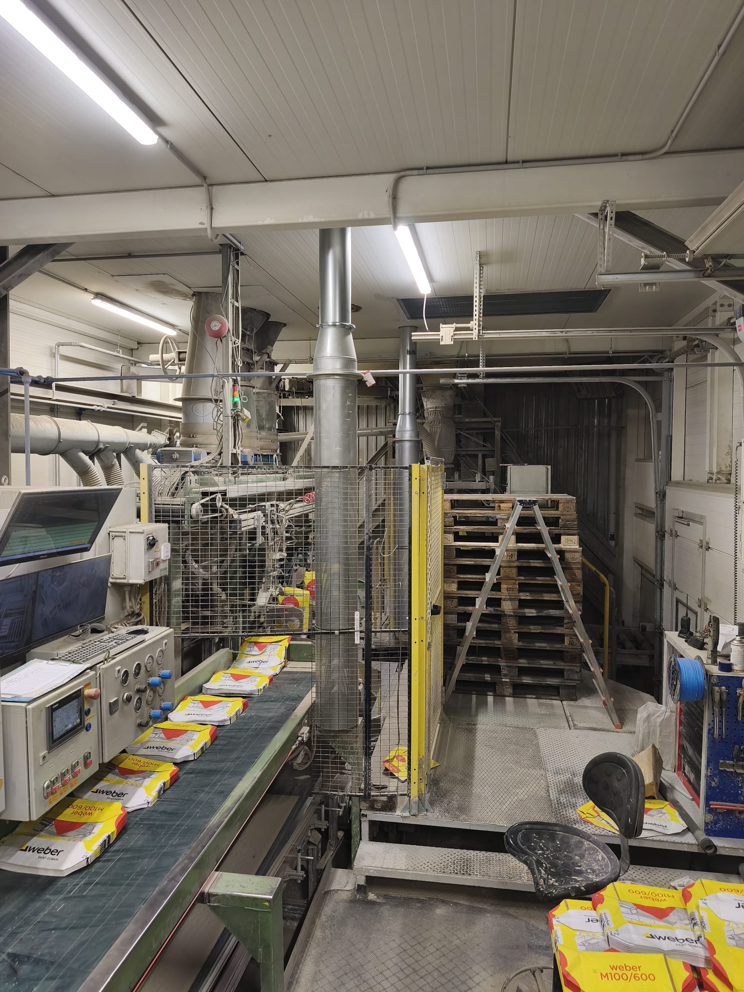 Cyclone and Ductwork Installation at a Building Materials Plant in Järva County