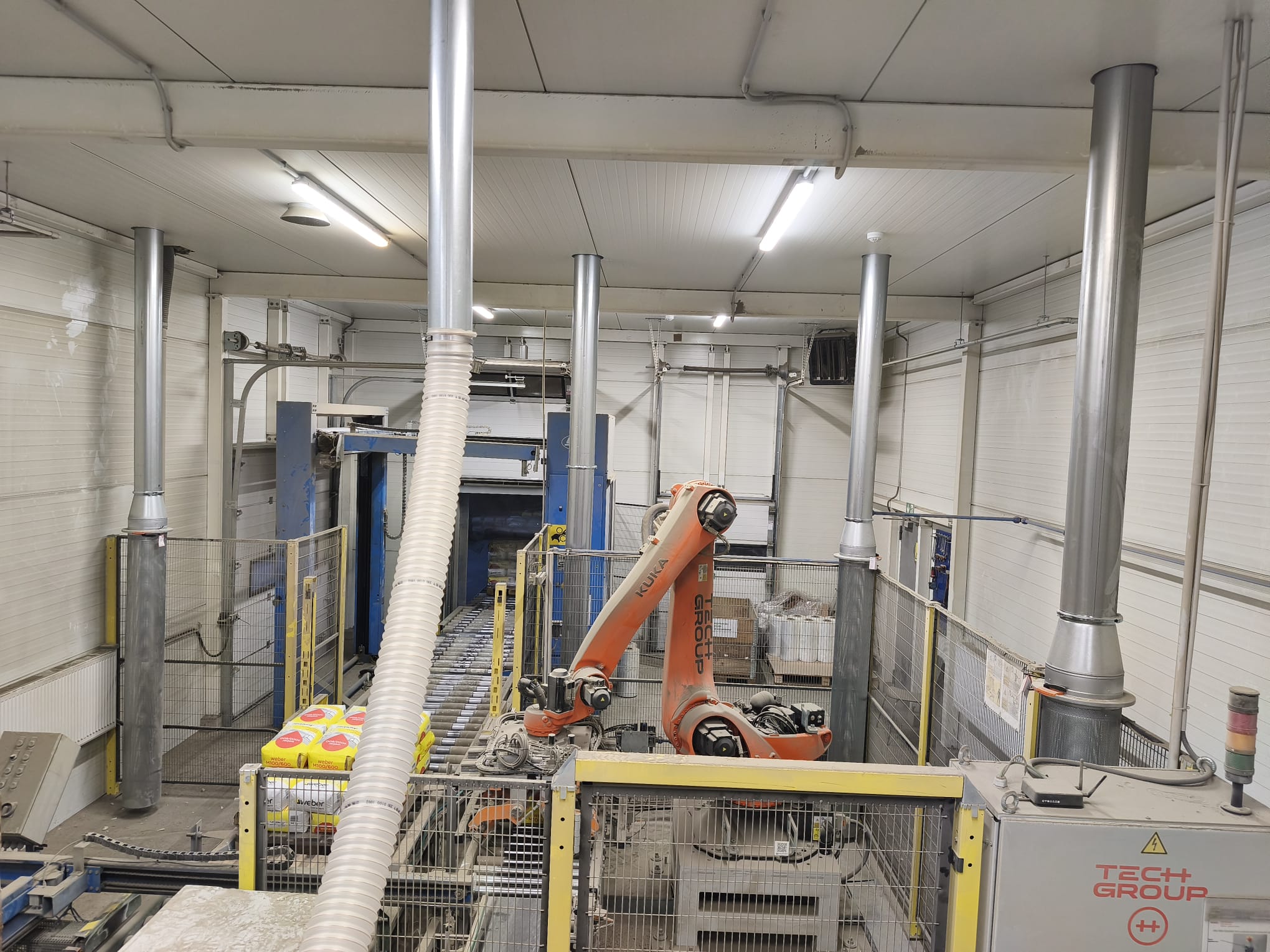 Cyclone and Ductwork Installation at a Building Materials Plant in Järva County